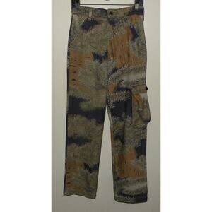 Vintage Cabela’s Men’s 29/30 x 32 Cargo Pants Konifer Camo Made USA Flaws